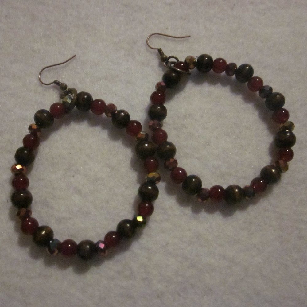 Beaded Hoop Earring